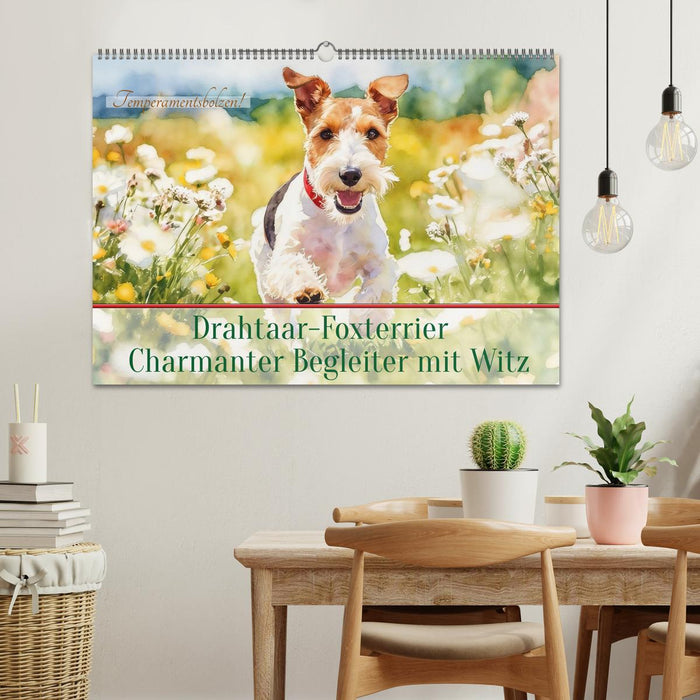 Drahthaar-Foxterrier charmanter Begleiter mit Witz (CALVENDO Wandkalender 2027)