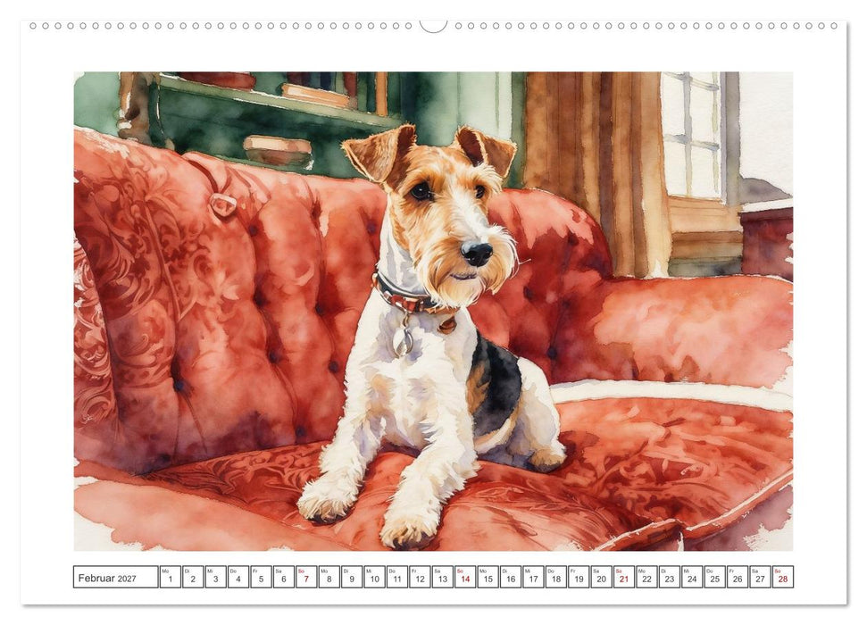 Drahthaar-Foxterrier charmanter Begleiter mit Witz (CALVENDO Wandkalender 2027)