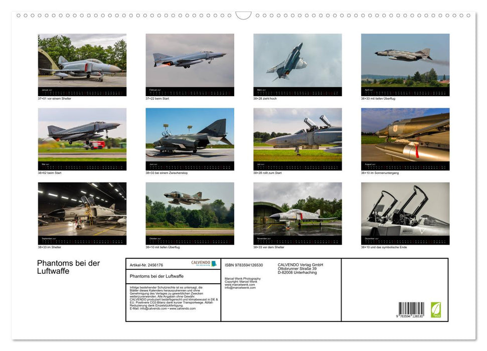Phantoms bei der Luftwaffe (CALVENDO Wandkalender 2027)