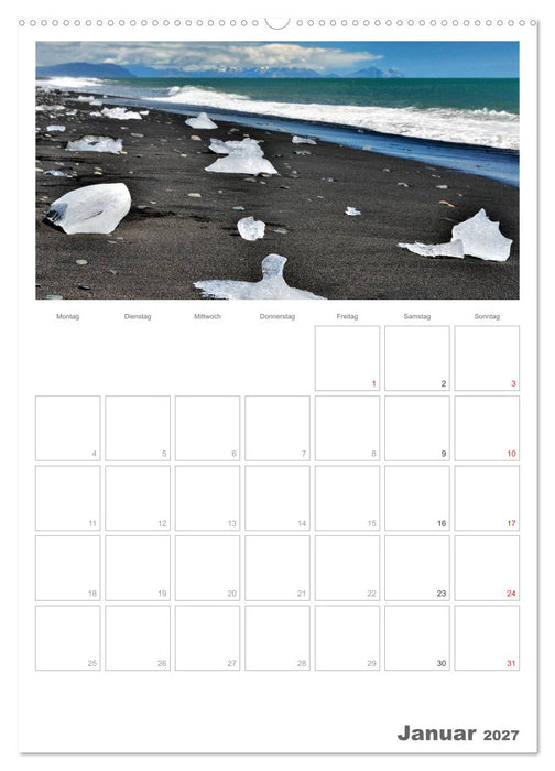Faszination Island - Landschaftskalender mit Tagesplaner 2027 / Planer (CALVENDO Wandkalender 2027)