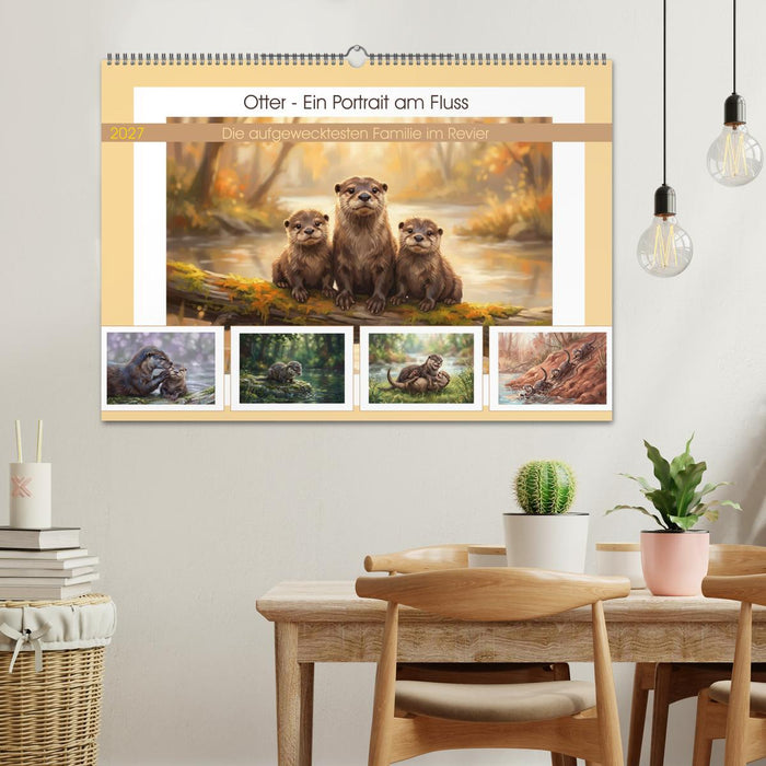 Otter - Ein Portrait am Fluss (CALVENDO Wandkalender 2027)