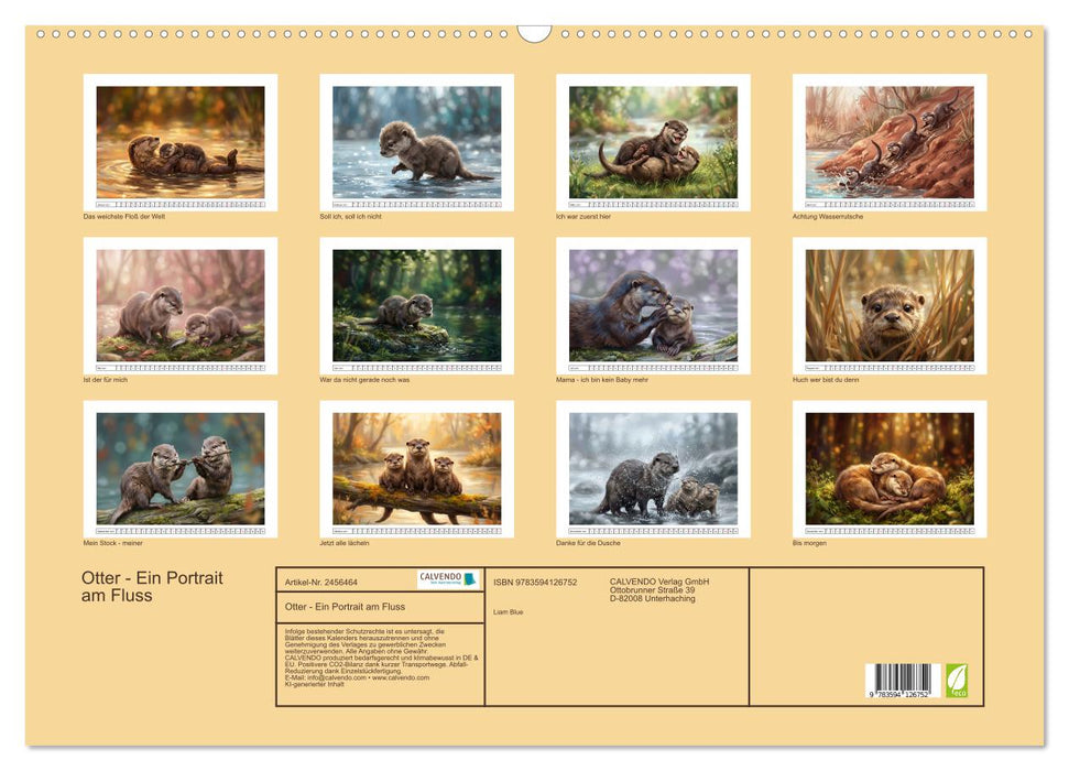 Otter - Ein Portrait am Fluss (CALVENDO Wandkalender 2027)