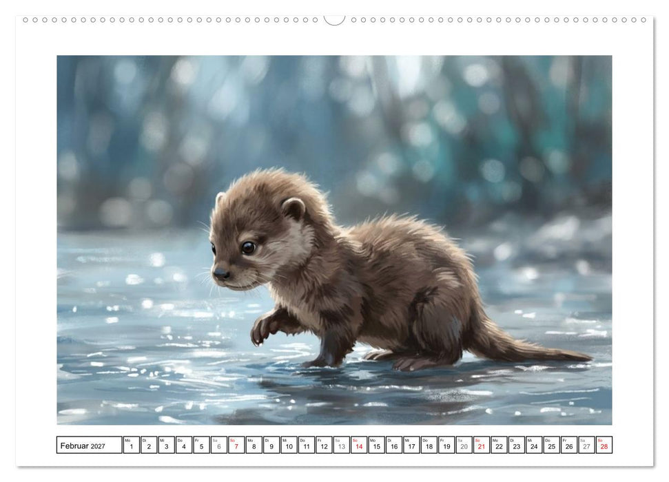Otter - Ein Portrait am Fluss (CALVENDO Wandkalender 2027)