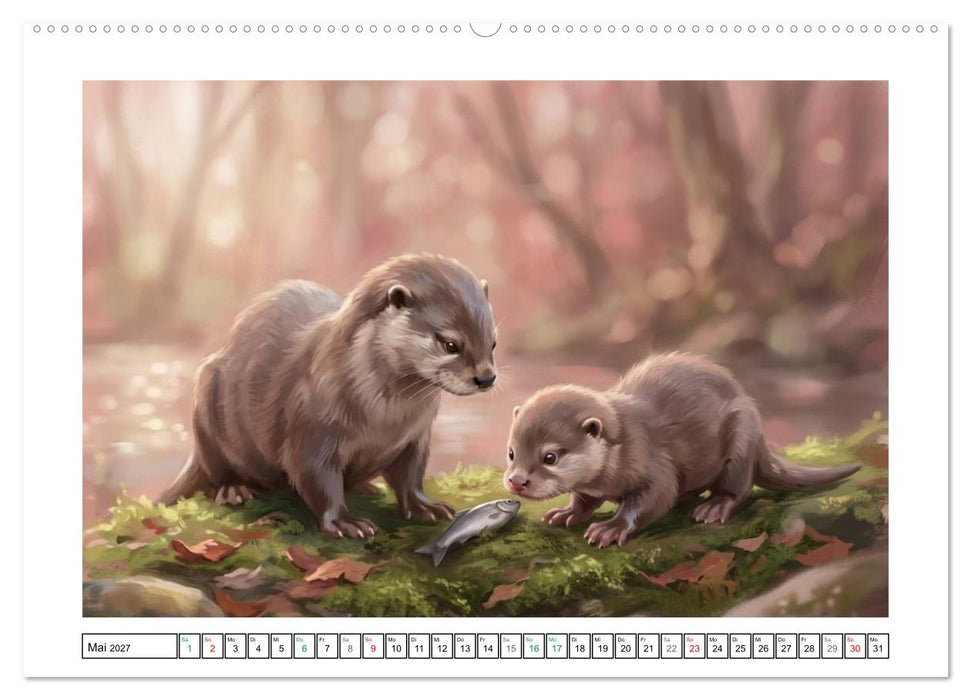 Otter - Ein Portrait am Fluss (CALVENDO Wandkalender 2027)