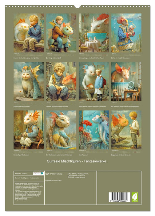 Surreale Mischfiguren - Fantasiewerke (CALVENDO Premium Wandkalender 2027)