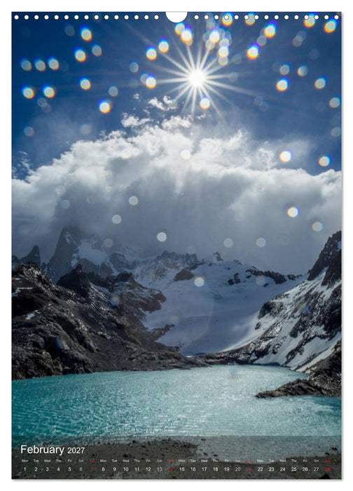 Majestic Mountains Cerro Torre & Fitzroy Patagonia / UK-Version (CALVENDO Monthly Calendar 2027)