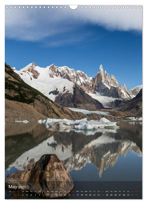 Majestic Mountains Cerro Torre & Fitzroy Patagonia / UK-Version (CALVENDO Monthly Calendar 2027)