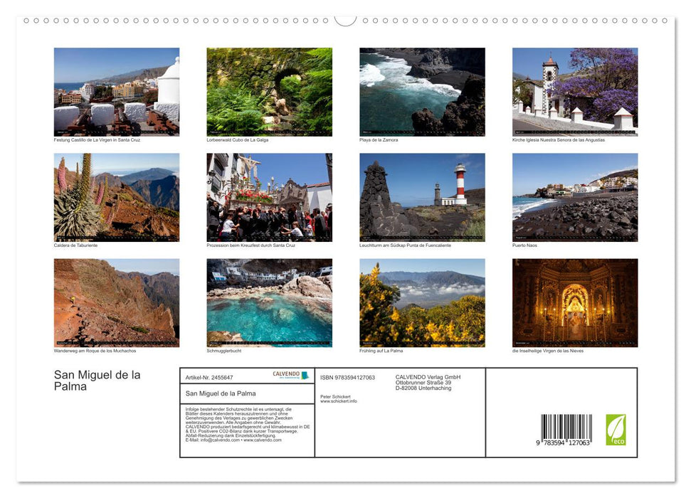 San Miguel de la Palma (CALVENDO Premium Wandkalender 2027)