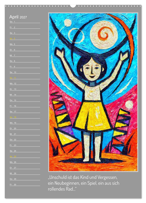 Eine visuelle Wanderung mit Zarathustra (CALVENDO Wandkalender 2027)