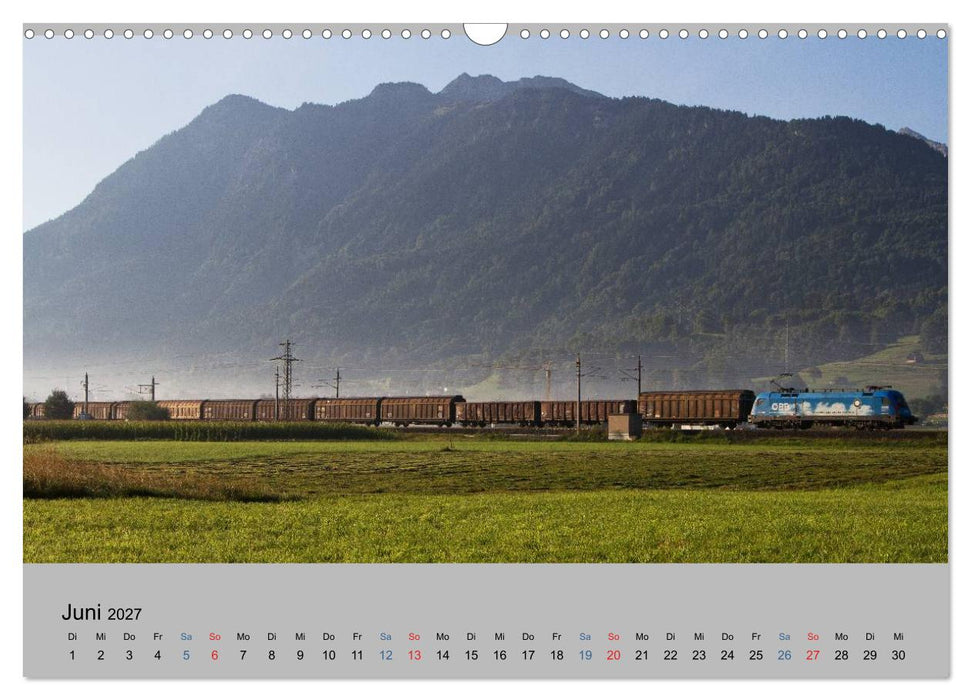 Stimmungsvolle Eisenbahn – Bahnimpressionen aus Österreich (CALVENDO Wandkalender 2027)