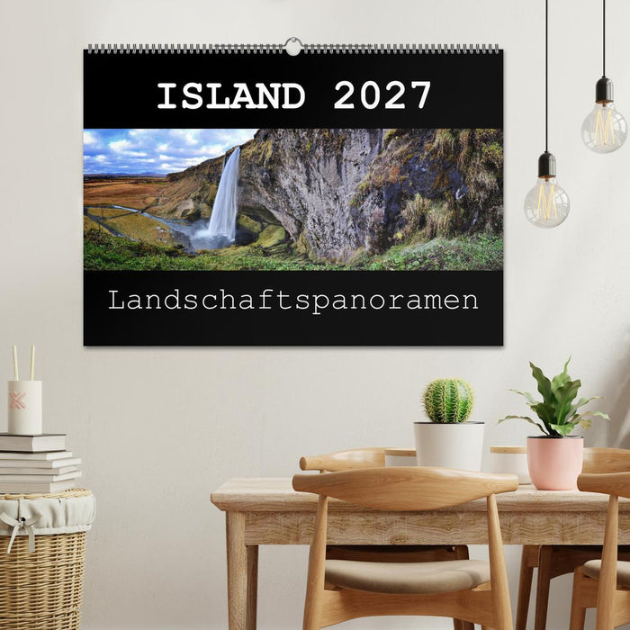 Island 2027 Landschaftspanoramen (CALVENDO Wandkalender 2027)