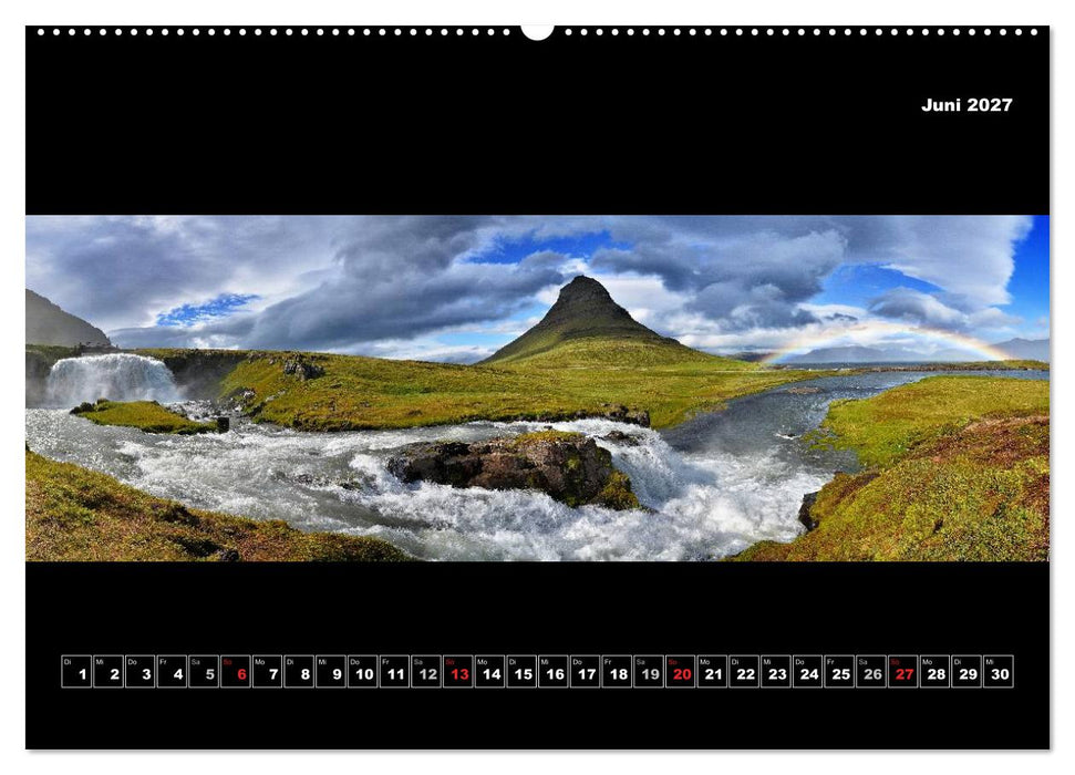 Island 2027 Landschaftspanoramen (CALVENDO Wandkalender 2027)