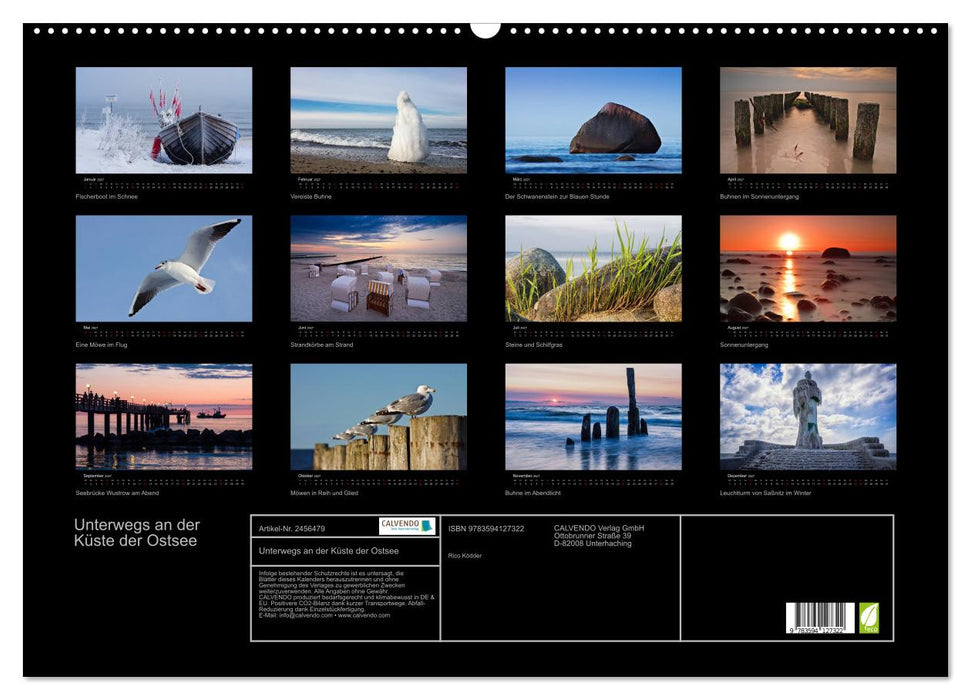 Unterwegs an der Küste der Ostsee (CALVENDO Wandkalender 2027)