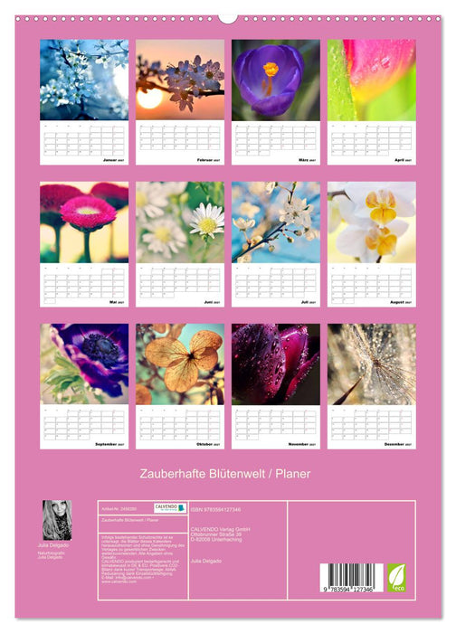 Zauberhafte Blütenwelt / Planer (CALVENDO Premium Wandkalender 2027)