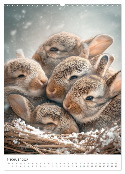 Flauschige Glücksmomente (CALVENDO Premium Wandkalender 2027)