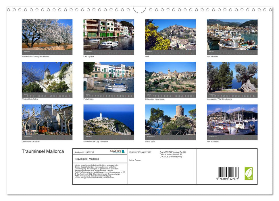 Trauminsel Mallorca (CALVENDO Wandkalender 2027)