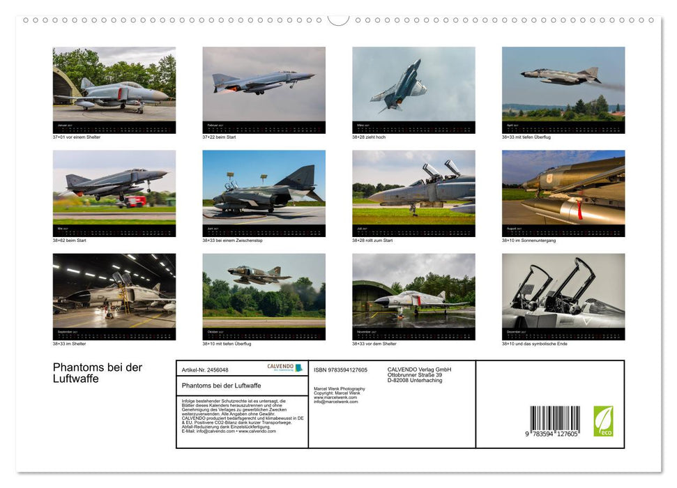 Phantoms bei der Luftwaffe (CALVENDO Premium Wandkalender 2027)
