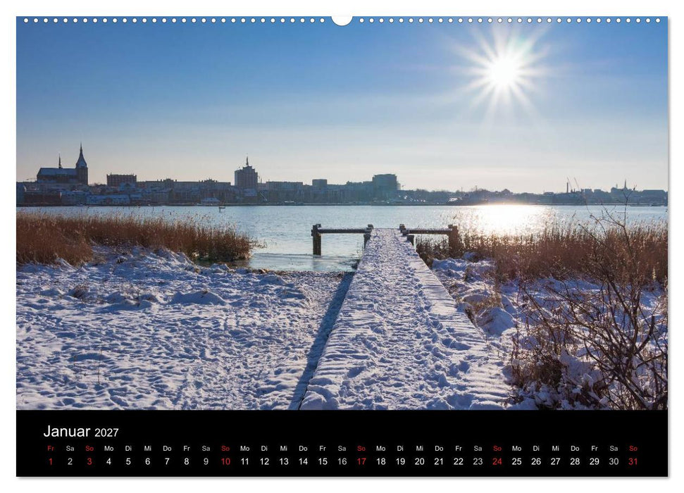Unterwegs in der Hansestadt Rostock (CALVENDO Premium Wandkalender 2027)