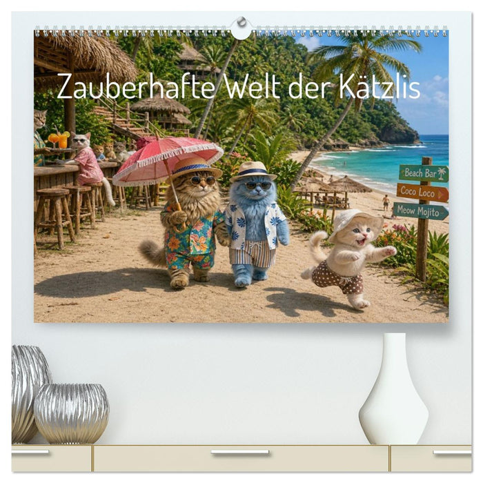 Zauberhafte Welt der Kätzlis (CALVENDO Premium Wandkalender 2027)
