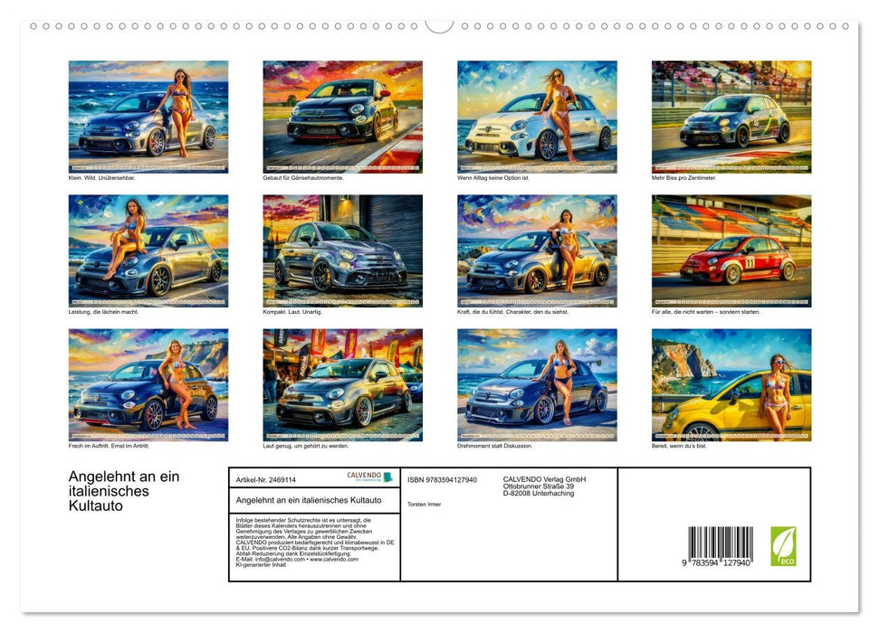 Angelehnt an ein italienisches Kultauto (CALVENDO Premium Wandkalender 2027)