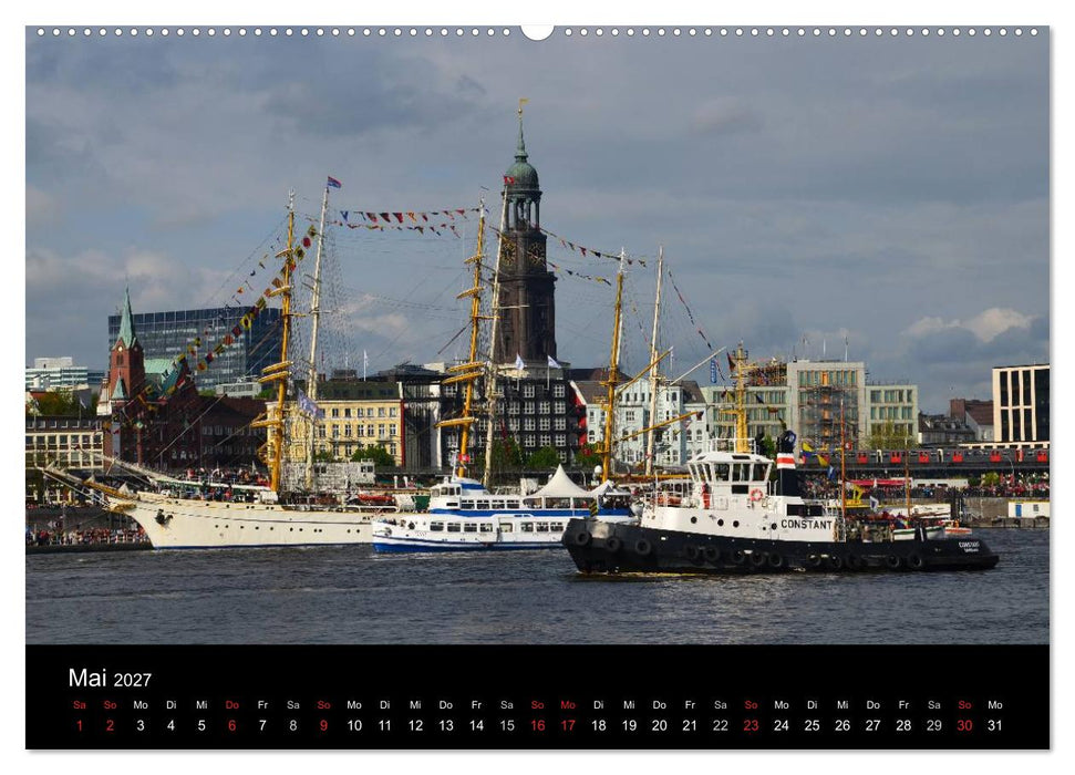 Auslaufparade des Hamburger Hafengeburtstages (CALVENDO Wandkalender 2027)