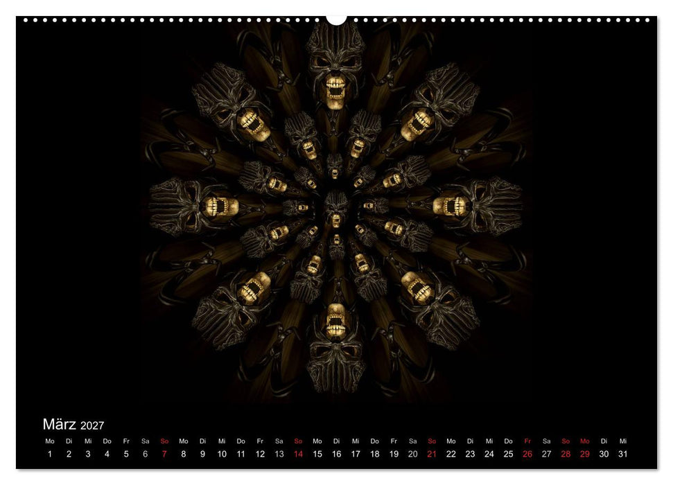 S.O.D. - Skulls Of Death Vol. II - Totenkopf Artworks (CALVENDO Premium Wandkalender 2027)