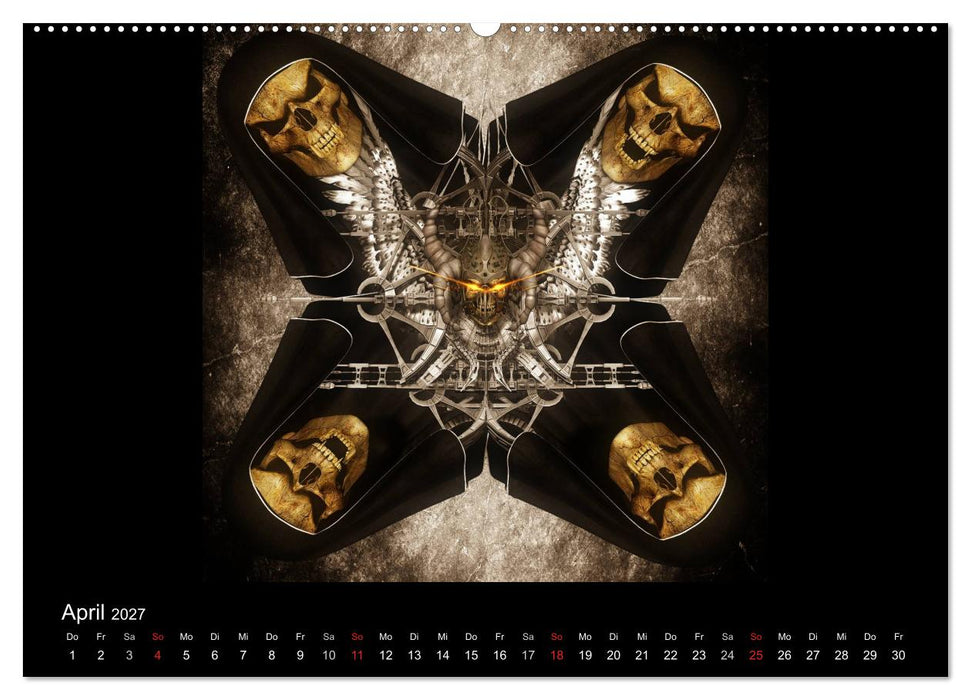 S.O.D. - Skulls Of Death Vol. II - Totenkopf Artworks (CALVENDO Premium Wandkalender 2027)