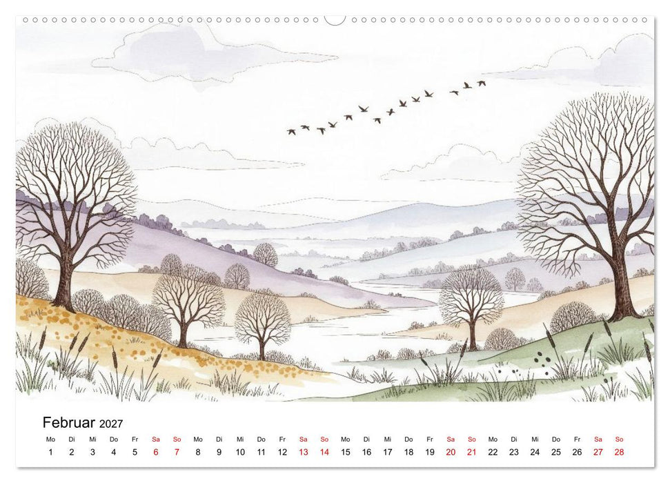 Einfach schön - Natur im Wandel der Jahreszeiten (CALVENDO Wandkalender 2027)