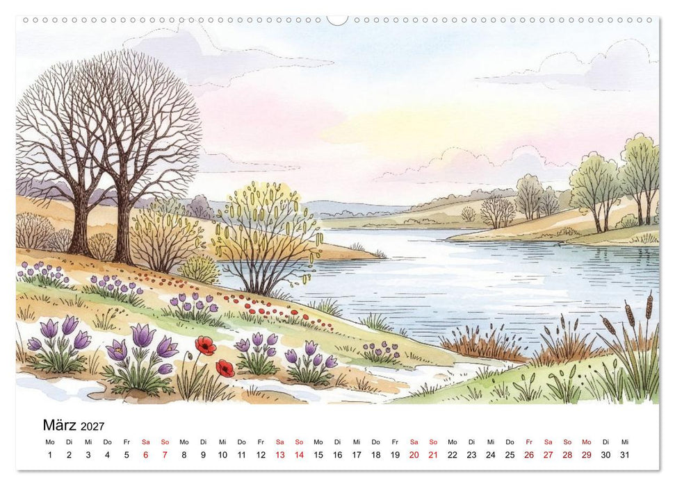 Einfach schön - Natur im Wandel der Jahreszeiten (CALVENDO Wandkalender 2027)