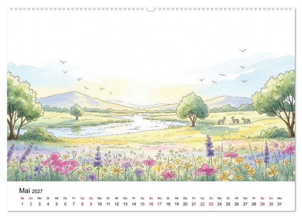 Einfach schön - Natur im Wandel der Jahreszeiten (CALVENDO Wandkalender 2027)