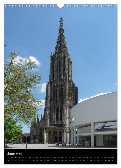 Ulm, City on the River Danube / UK-Version (CALVENDO Monthly Calendar 2027)