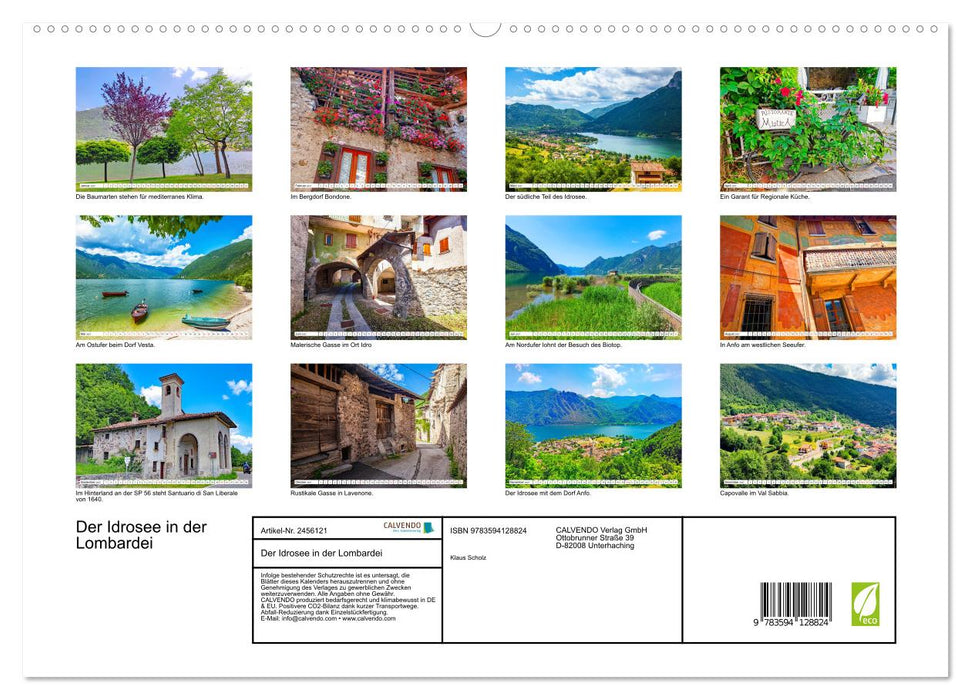 Der Idrosee in der Lombardei (CALVENDO Premium Wandkalender 2027)