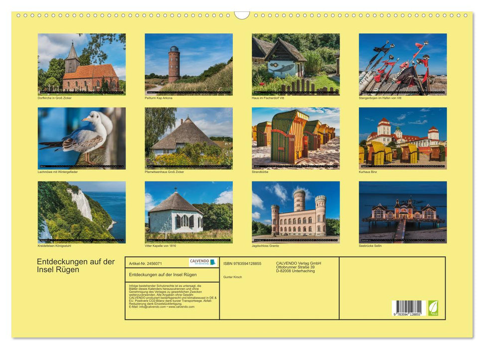 Entdeckungen auf der Insel Rügen (CALVENDO Wandkalender 2027)