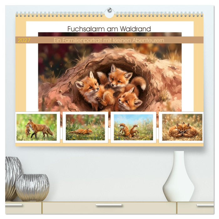 Fuchsalarm am Waldrand (CALVENDO Premium Wandkalender 2027)