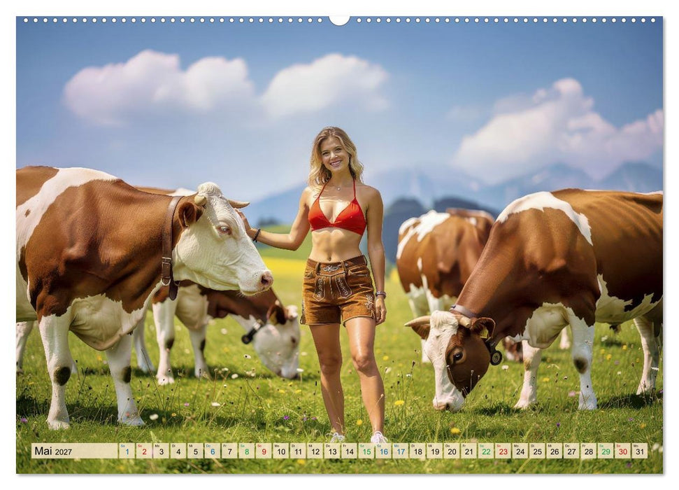 Sexy - Weideauftrieb (CALVENDO Wandkalender 2027)