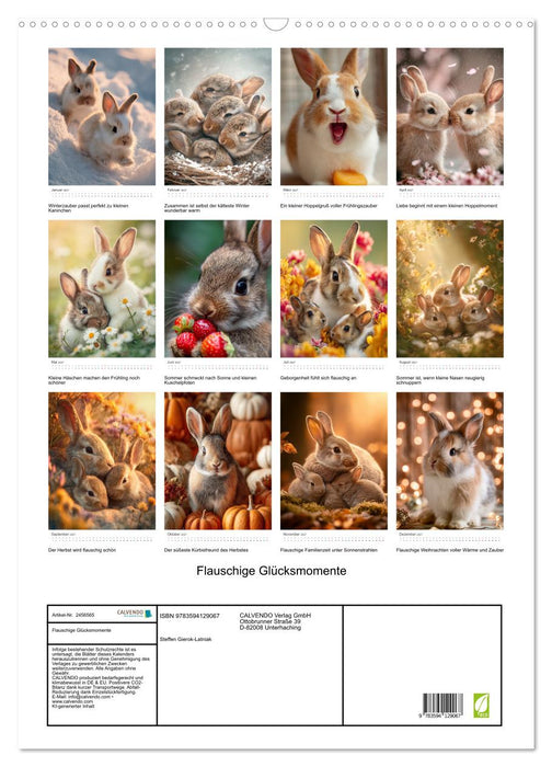 Flauschige Glücksmomente (CALVENDO Wandkalender 2027)