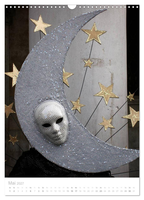 Masken der Sehnsucht - Karneval in Venedig (CALVENDO Wandkalender 2027)