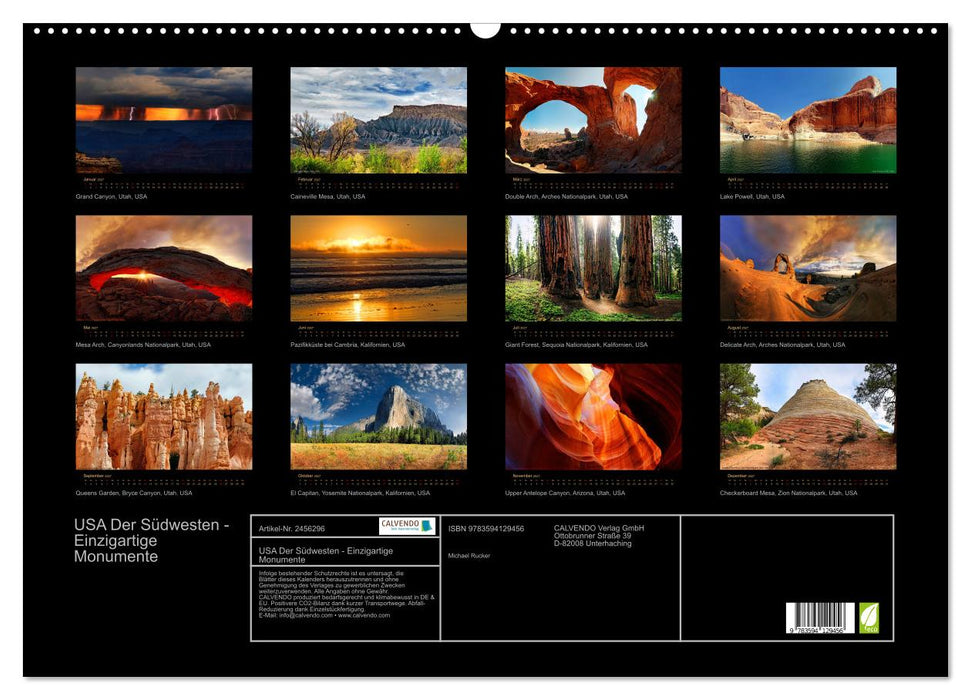 USA Der Südwesten - Einzigartige Monumente (CALVENDO Wandkalender 2027)