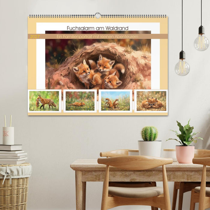 Fuchsalarm am Waldrand (CALVENDO Wandkalender 2027)