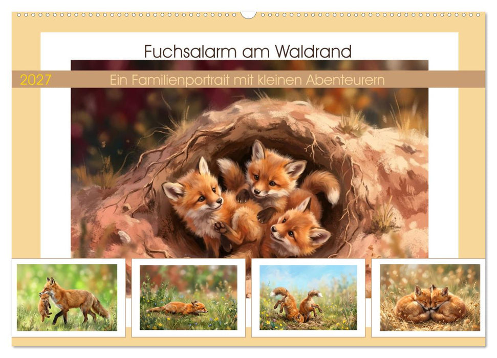 Fuchsalarm am Waldrand (CALVENDO Wandkalender 2027)