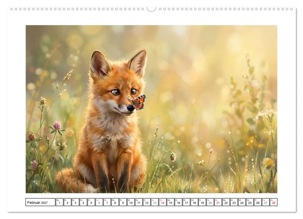Fuchsalarm am Waldrand (CALVENDO Wandkalender 2027)