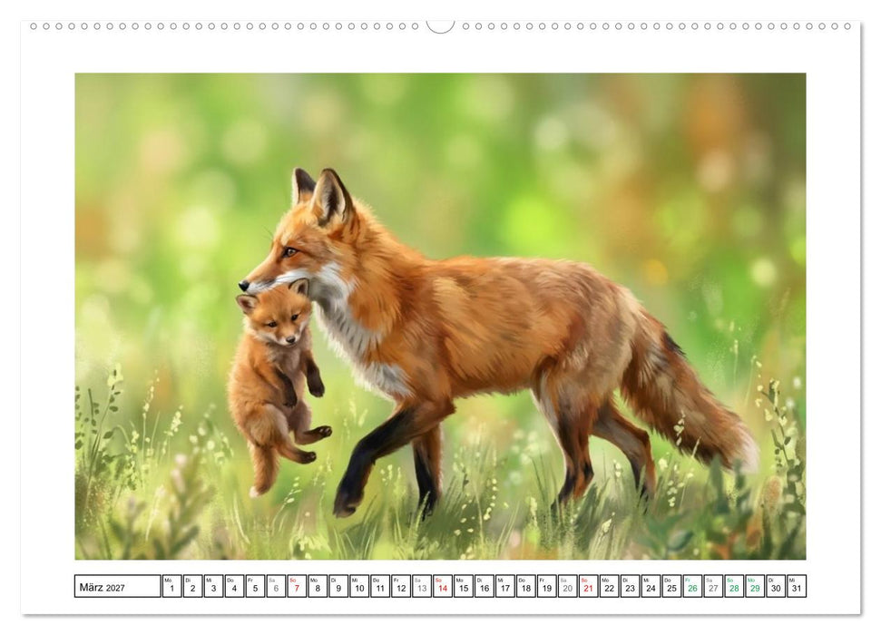 Fuchsalarm am Waldrand (CALVENDO Wandkalender 2027)