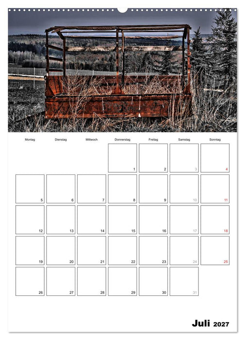 schwarz/weiß trifft farbe - DEIN TERMINKALENDER / Planer (CALVENDO Premium Wandkalender 2027)