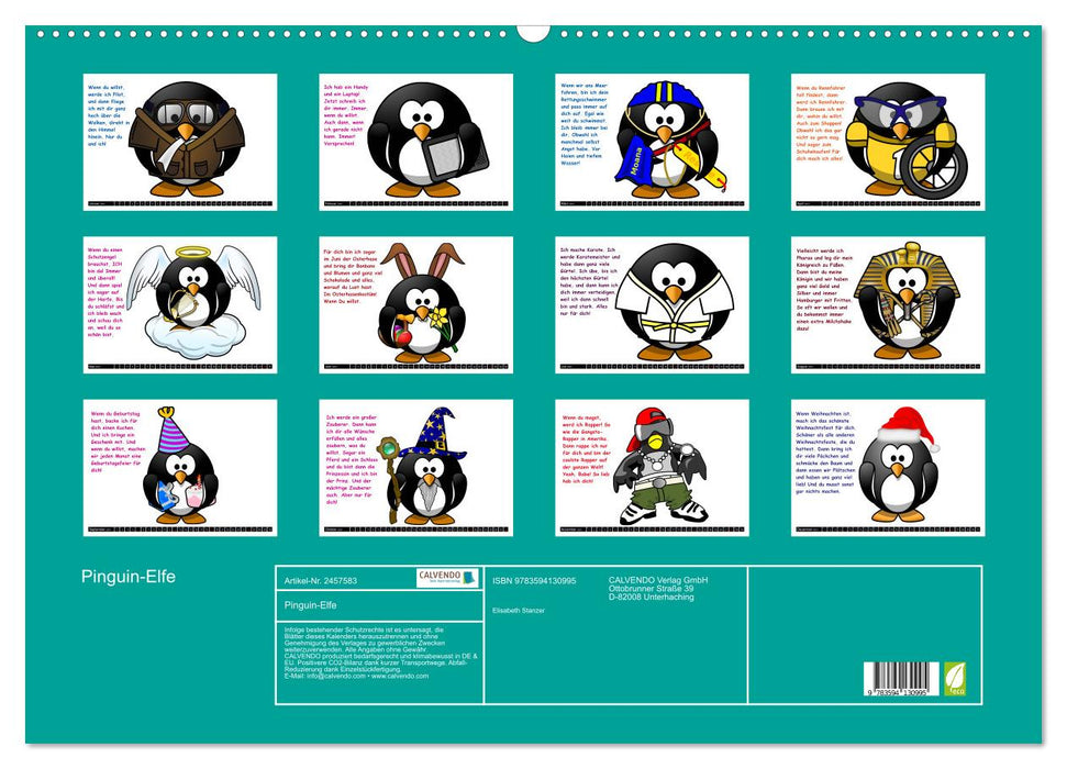 Pinguin-Elfe (CALVENDO Wandkalender 2027)