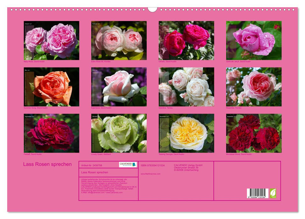 Lass Rosen sprechen (CALVENDO Wandkalender 2027)