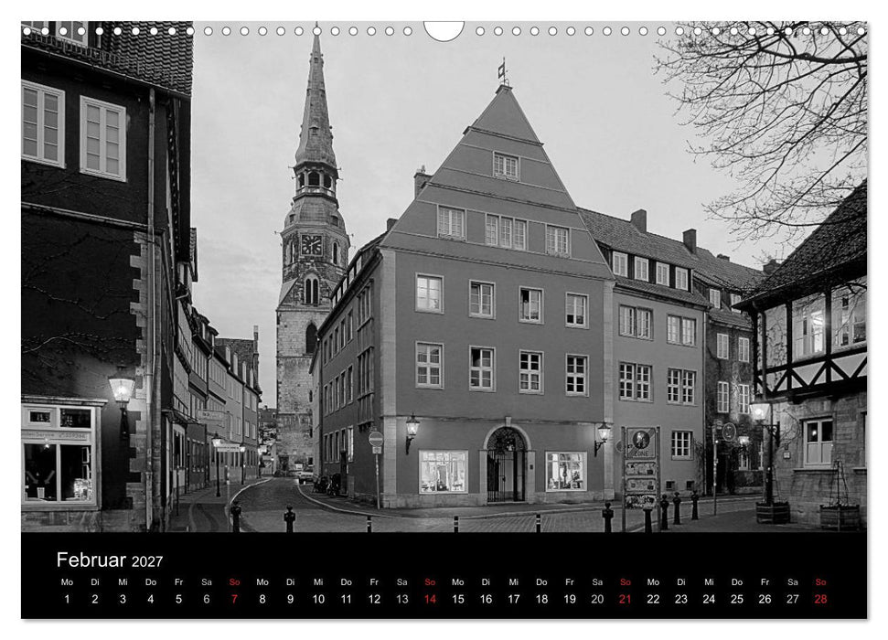 Hannover Monochrome Impressionen (CALVENDO Wandkalender 2027)