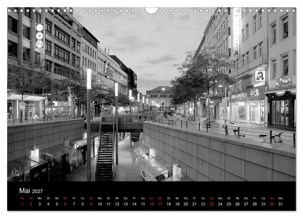 Hannover Monochrome Impressionen (CALVENDO Wandkalender 2027)