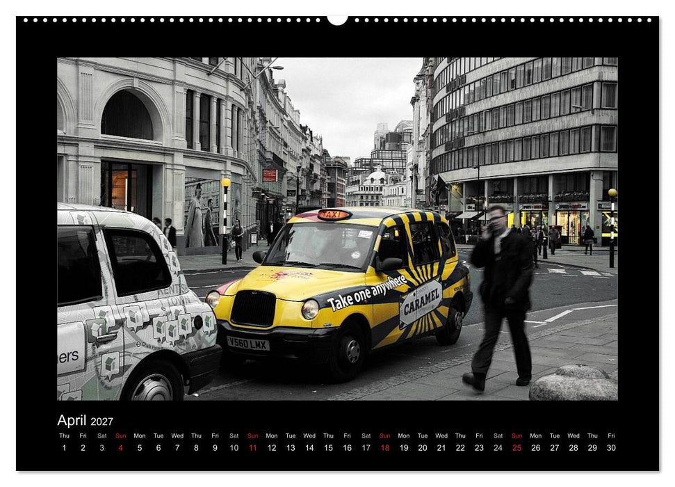 Taxis in London / UK-Version (CALVENDO Premium-Calendar 2027)