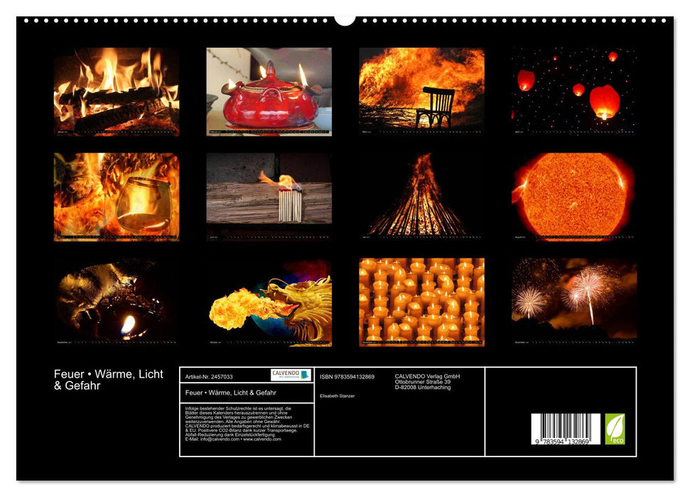 Feuer • Wärme, Licht & Gefahr (CALVENDO Premium Wandkalender 2027)