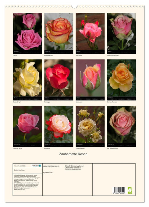 Zauberhafte Rosen (CALVENDO Wandkalender 2027)